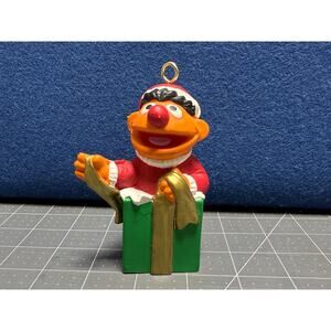 Sesame Street Ernie Christmas Ornament Jim Henson Productions Vintage Collectibl